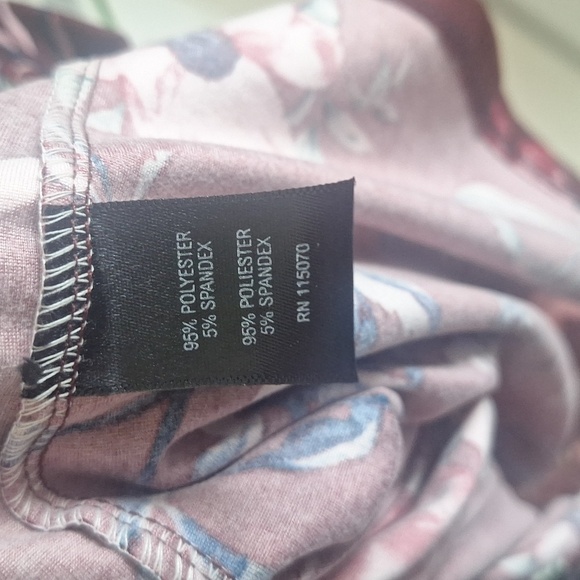 Nina Leonard Floral Wrap Dress, Size Large - Picture 8 of 8